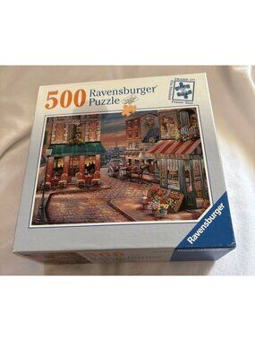 Ravensburger 500-Piece Puzzle Cafe Rendezvous 18"x24" Frame Size
